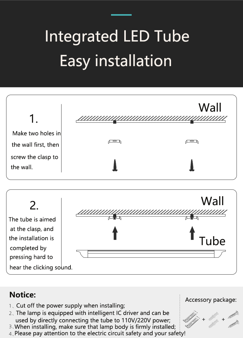 LED Linear Wide Tube 36W