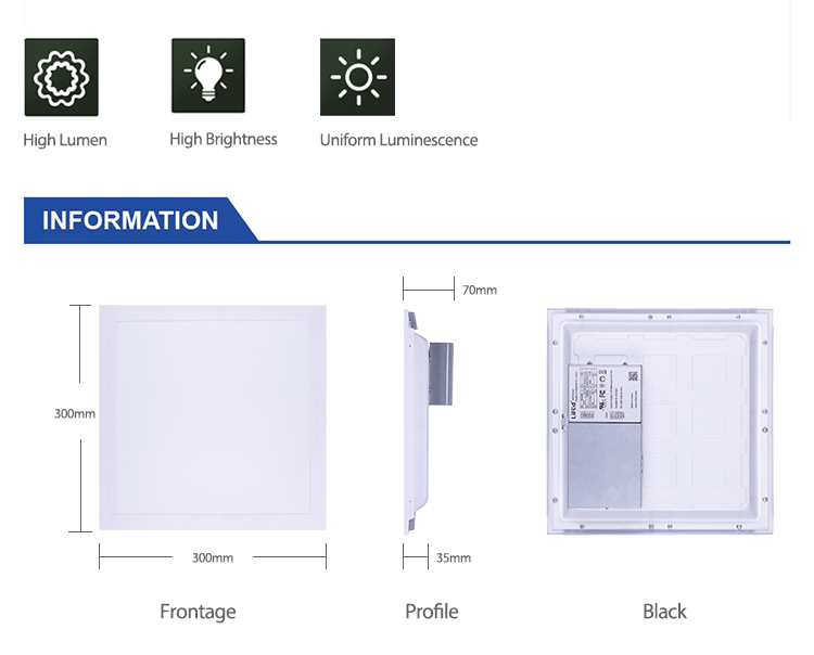 300*300 LED Panel 25W for US market